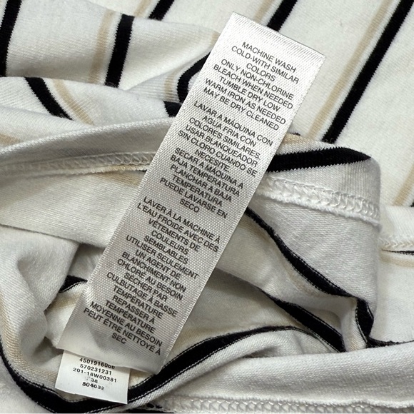 White House Black Market -  White, Black & Tan Striped Sleeveless Top - NWT - Lg - Picture 11 of 15